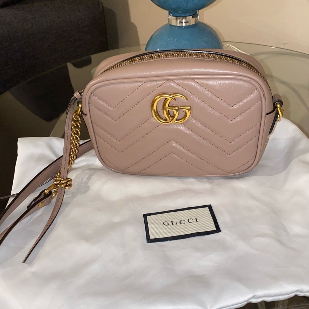 Authentic GG Marmont Matelassè Mini Gucci Bag